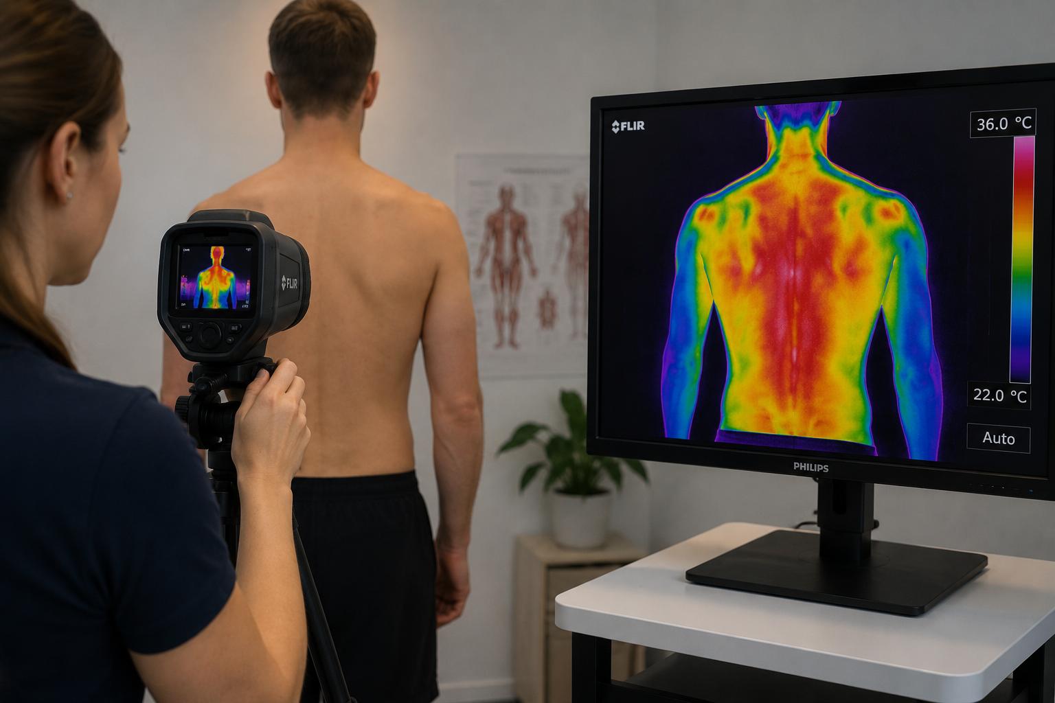 Termografi er en avanceret skanning, der viser bl.a. inflamationer